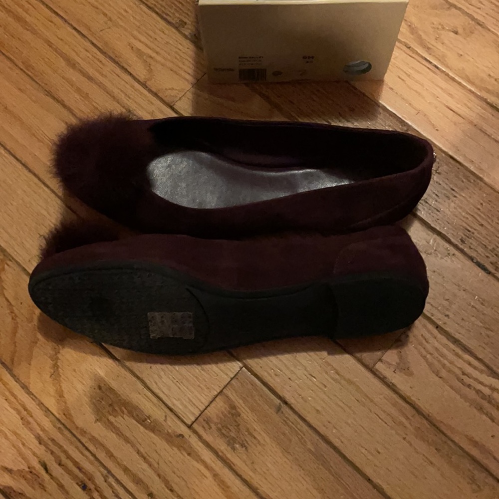 MICHAEL Michael Kors in box sz9 Remi Ballet Suede Fur DAMSON 40F7REFP1S like new - Picture 11 of 12
